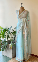Pastal Blue Kotta sareesaree -PBR10D