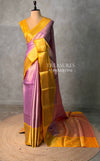 Pink and yellow Tissue banarasi silk saree -PASILK4
