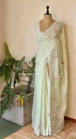 Pastal green silk Kotta sareesaree -PBR10F