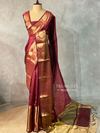 Maroon Semi Banarasi saree - LZ9H