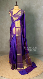 Violet Banarasi silk saree -RUK45C