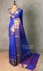Blue Banarasi silk saree -RUK46