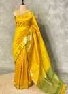 Lime yellow and lime green combo semi tusser saree- PST001C