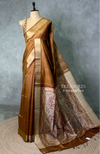 Mustard Yellow silk cotton saree- PBR49M
