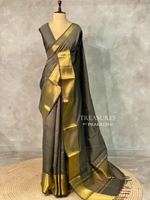 Deep Olive green banarasi silksaree - RUK2E