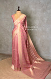 Pink Banarasi Gerogette saree - PBRHS1E