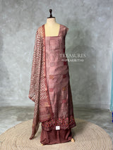 Chanderi unstitched salwar set: PBRUS20