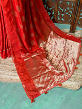 Orange georgette saree - PBRVT2C