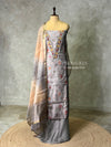 Chanderi unstitched salwar set: PBRUS28