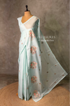 Pastal blue Net kotta saree - PBR34B3