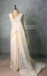 Nude peach Net kotta saree - PBR34B5