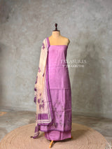 Chanderi unstitched salwar set: PBRUS30