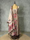 Tusser unstitched salwar set: PBRUS34