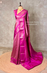 Onion Pink and Magenta Silk saree - PBRZU3D