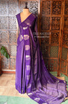 Violet viscose georgette saree - PBRVT3
