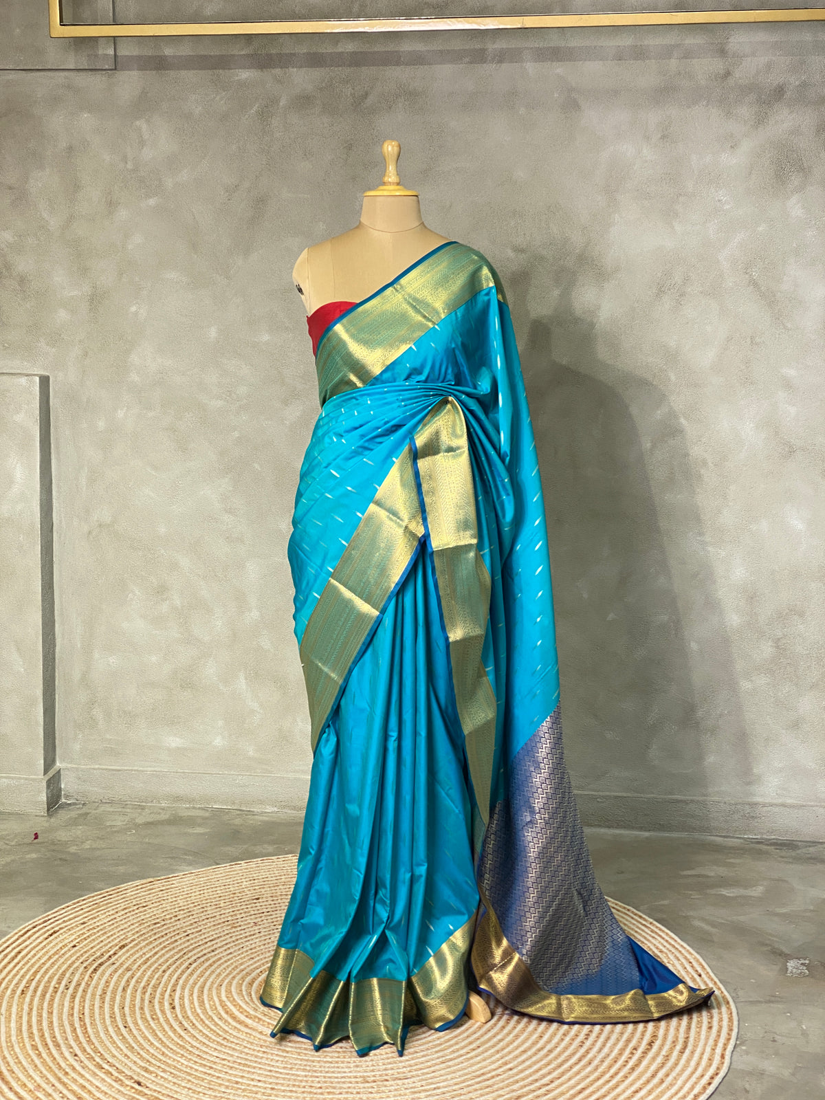 Blue Kanchipuram Silk saree - PSS