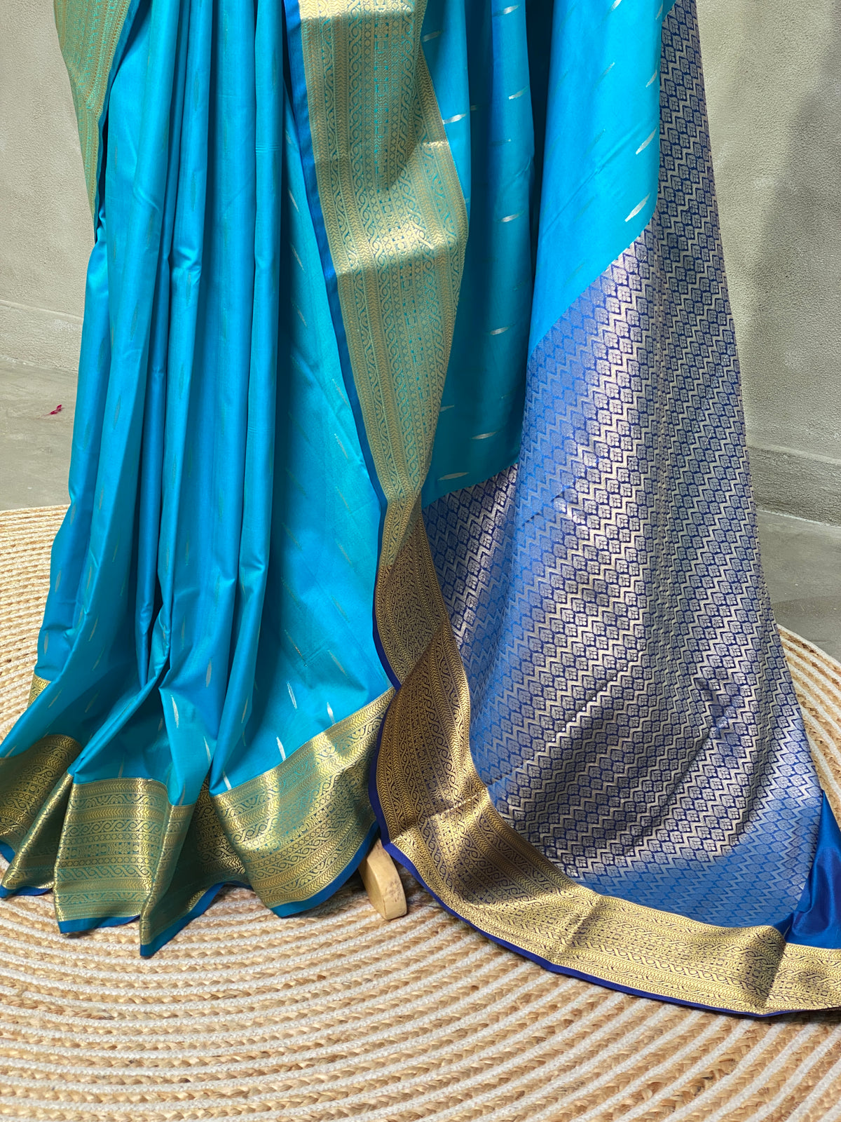 Blue Kanchipuram Silk saree - PSS