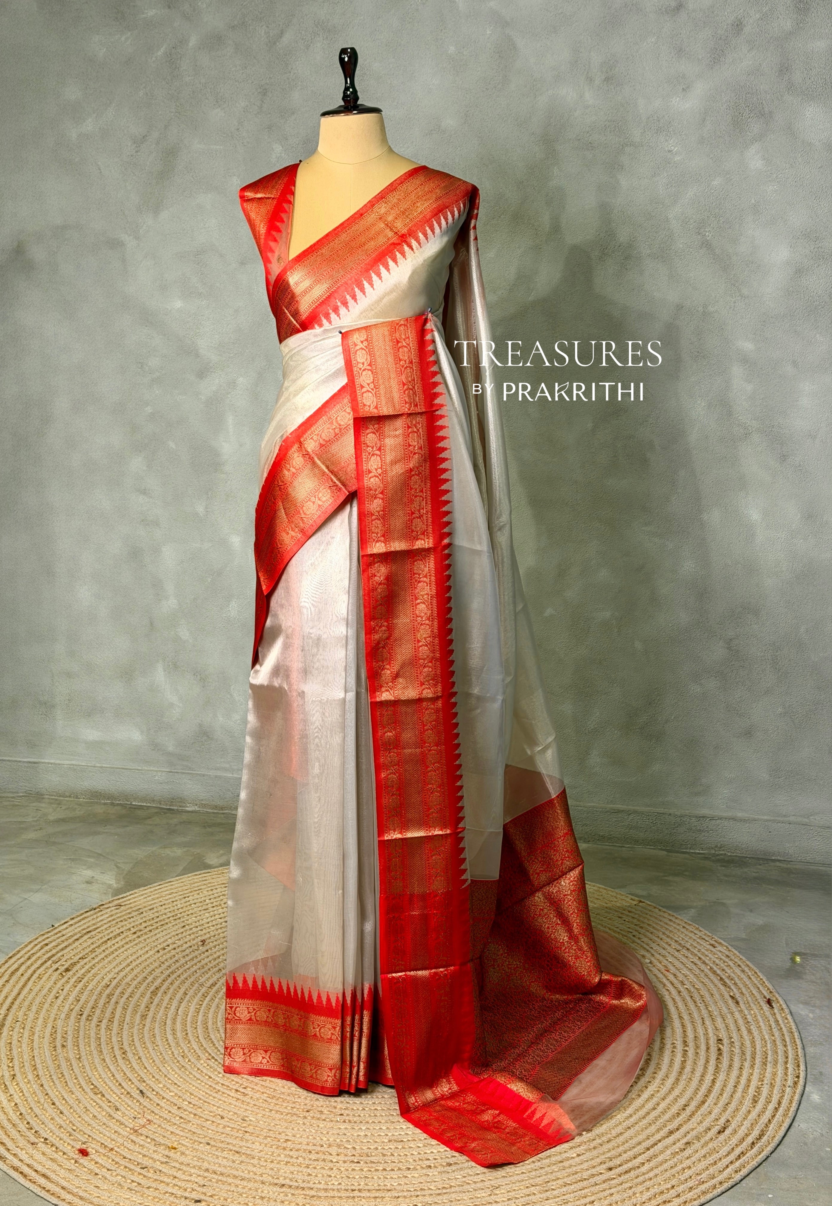 Soft Tissue Silk saree - PBRZU5B