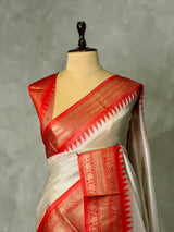 Soft Tissue Silk saree - PBRZU5B