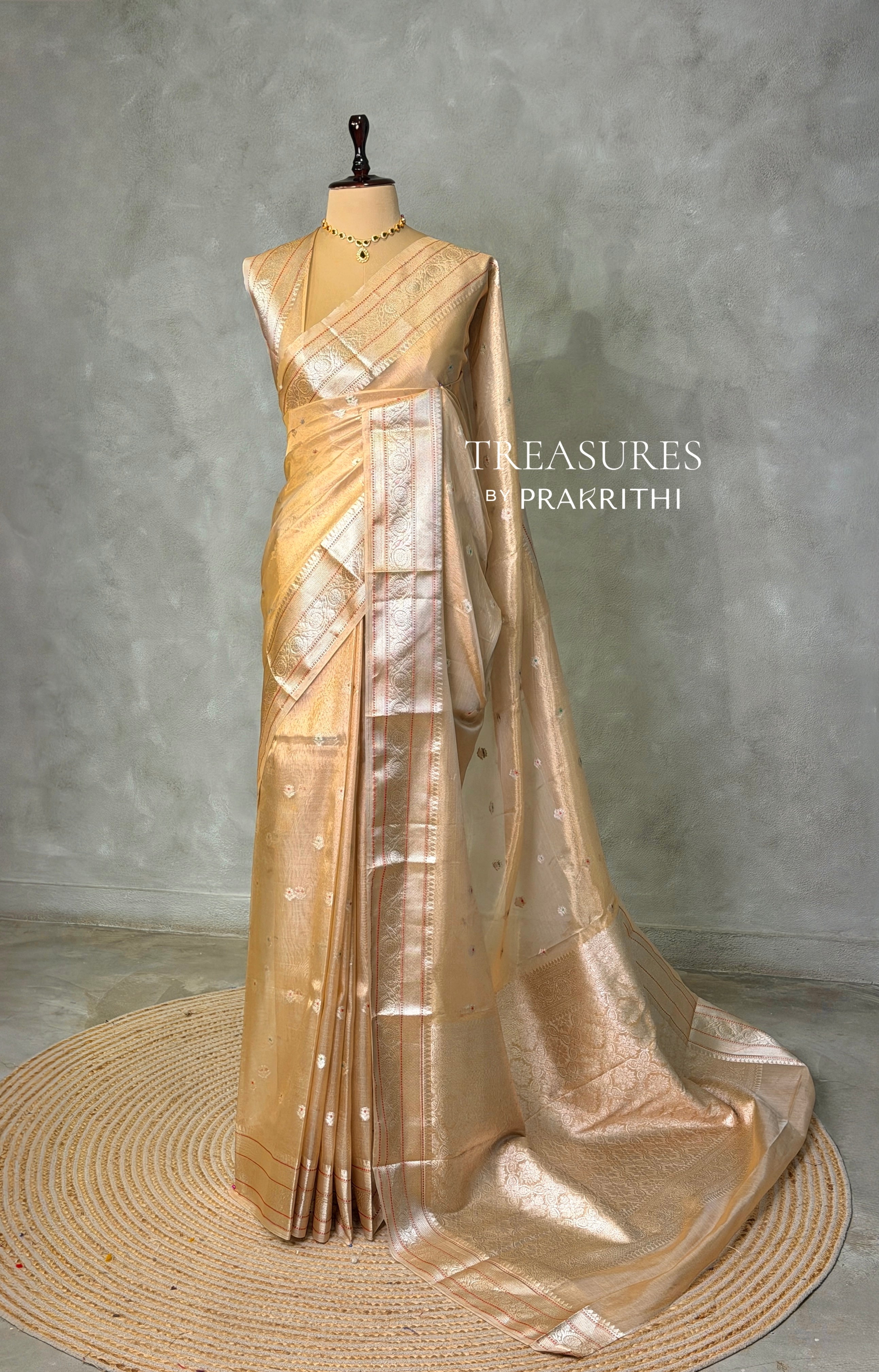 Soft Tissue Silk saree - PBRZU5