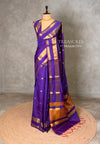 Violet banarasi silk saree -PIH99C