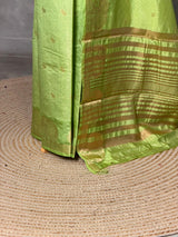 Parrot Green soft semi tusser silk saree -PBRVT4A