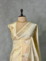 Sandal soft semi tusser silk saree -PBRVT4C