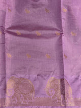 Lilac Pink soft semi tusser silk saree -PBRVT4E