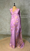 Lilac Pink soft semi tusser silk saree -PBRVT4E