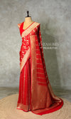 Red Banarasi Georgette Saree - PBRH1A