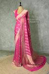 Dark Pink Banarasi Georgette Saree - PBRH1B