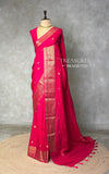 Rani Pink Pure Viscose Silk Saree - PBRATH1