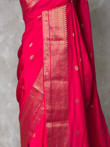 Rani Pink Pure Viscose Silk Saree - PBRATH1