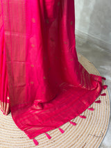 Rani Pink Pure Viscose Silk Saree - PBRATH1