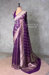 Violet Banarasi Georgette Saree - PBRH1E
