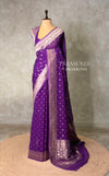 Violet Banarasi Georgette Saree - PBRH2D