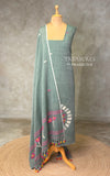 Jamdai unstitched salwar set: PBRUS12
