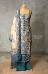 Tusser unstitched salwar set: PBRUS15