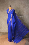Royal Blue Semi mysore crepe Silk Saree - PBRMJ2E