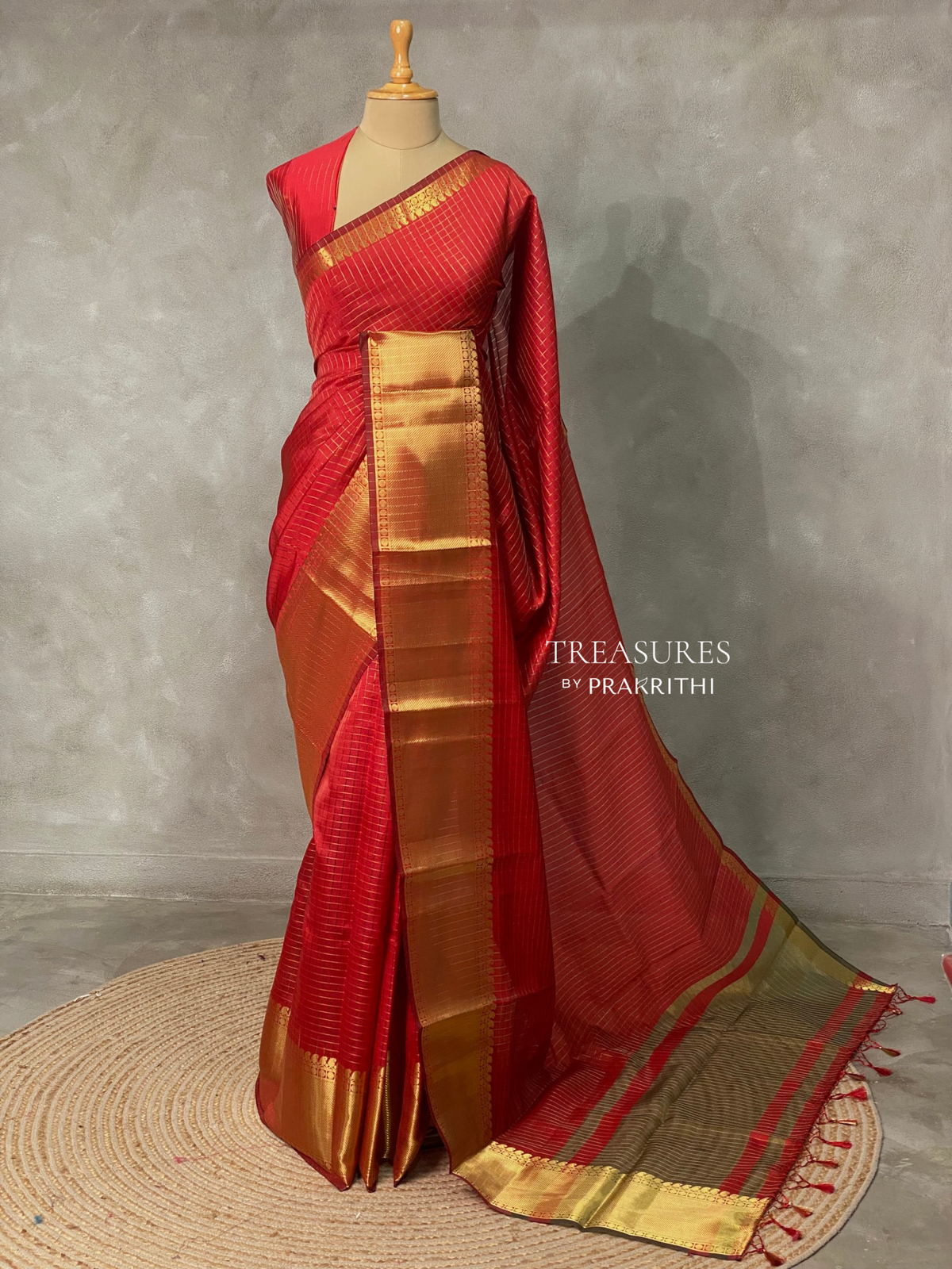 Red banarasi silksaree - AISHCK6-IH