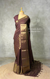 Coffee brown Pure Viscose Silk Saree - PBRATH3B