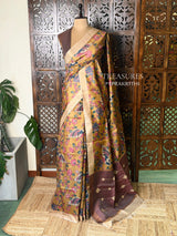 Pure tusser silk saree - PBRT2AB