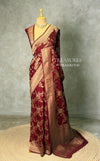 Maroon Banarasi georgette Saree - PBRFA1H