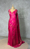 Rani Pink Banarasi Satin silk Saree - PBRMM2