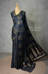 BlackPink Banarasi Satin silk Saree - PBRMM2B