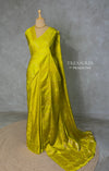Lime Green Banarasi Satin silk Saree - PBRMM2F