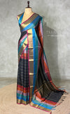 Black semi banarasi Saree - PIH101