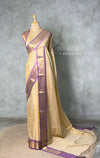 Pastal yellow semi banarasi Saree - PIH102