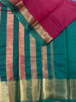 maroon and green kanchipuram soft silk saree - PSSS2