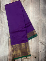 Navu blue and Purple kanchipuram soft silk saree - PSSS22